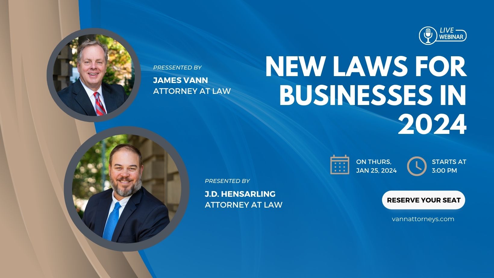 Webinar New Laws for Businesses in 2024 Vann Attorneys, PLLC